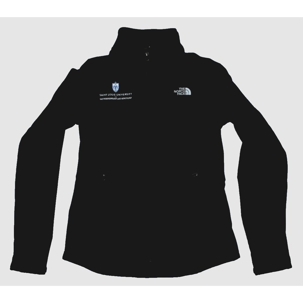 The North Face Shellrock Women's Jacket Size S Black Soft Striped School Embroid